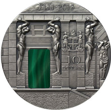 Load image into Gallery viewer, 2013 Fiji Malachite Room Masterpieces in Stone 3 oz Antique finish Silver Coin | Zion Metals