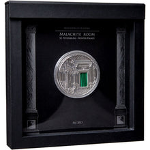 Load image into Gallery viewer, 2013 Fiji Malachite Room Masterpieces in Stone 3 oz Antique finish Silver Coin | Zion Metals