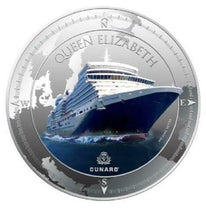 Load image into Gallery viewer, 2013 Pitcairn Islands Cunard Lines Queen Elizabeth 1 oz Silver Coin | Zion Metals
