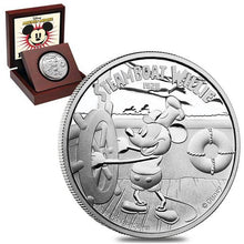 Load image into Gallery viewer, 2014 Niue Disney Mickey Mouse Steamboat Willie 1oz Proof Silver Coin | Zion Metals