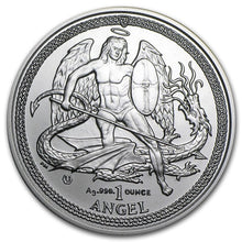 Load image into Gallery viewer, 2014 Isle of Man 1 oz Silver Angel BU | Zion Metals