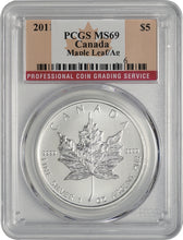 Load image into Gallery viewer, 2016 Canadian 1 oz Silver Maple Leaf Coin PCGS MS69 BU | Zion Metals