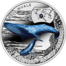 Load image into Gallery viewer, 2015 Niue Blue Whale Endangered Animal Species 1/2 oz Proof Silver Coin | Zion Metals