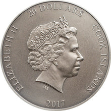 Load image into Gallery viewer, 2017 Cook Islands 3 oz Silver Quetzalcoatl Aztec Gods Of The World Coin | Zion Metals