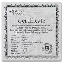 Load image into Gallery viewer, 2017 Niue 2 oz Antique Silver Demigods Achilles Ultra High Relief | Zion Metals