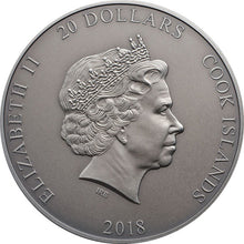 Load image into Gallery viewer, 2018 Cook Islands 3 oz Silver Ra Sun Gods Of The World Coin | Zion Metals