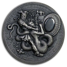 Load image into Gallery viewer, 2018 Niue 2 oz Antique Silver Demigods Perseus Ultra High Relief | Zion Metals