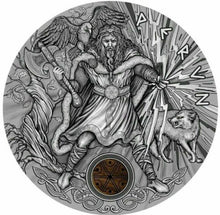 Load image into Gallery viewer, 2018 Niue 2 oz Antique Silver Slavic Gods: Perun God of Thunder | Zion Metals