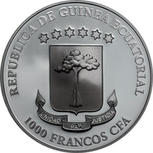 Load image into Gallery viewer, 2019 Equatorial Guinea Crystal Skull Luna de Sangre Proof finish Silver Coin | Zion Metals