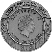Load image into Gallery viewer, 2019 Niue Woman Warrior AMAZONS 2oz Antique Finish Silver Coin | Zion Metals