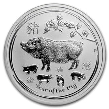 Load image into Gallery viewer, 2019 Australia Year of the Pig 1/2 oz Silver BU (Series II) | Zion Metals
