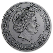 Load image into Gallery viewer, 2019 Niue 2 oz Antique Silver Chariot | Zion Metals