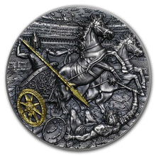 Load image into Gallery viewer, 2019 Niue 2 oz Antique Silver Chariot | Zion Metals