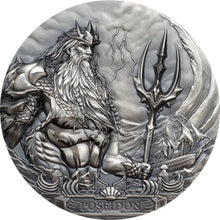 Load image into Gallery viewer, 2019 Cook Islands 3 oz Silver Poseidon Gods Of The World Coin | Zion Metals