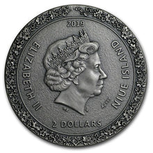 Load image into Gallery viewer, 2019 Niue 2 oz Antique Silver Japanese Culture Geisha | Zion Metals