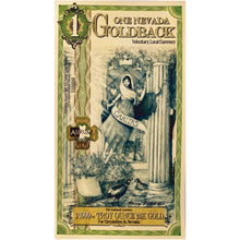 Load image into Gallery viewer, 1 Nevada Goldback (2020) - Aurum Gold Note (24k) | Zion Metals