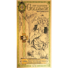 Load image into Gallery viewer, 1 New Hampshire Goldback (2020) - Aurum Gold Note (24k) | Zion Metals