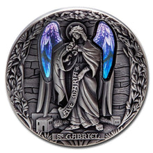 Load image into Gallery viewer, 2020 Republic of Cameroon 2 oz Antique Silver Archangel Gabriel | Zion Metals