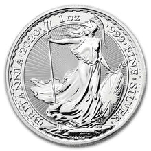 Load image into Gallery viewer, 2020 Great Britain 1 oz Silver Britannia BU | Zion Metals