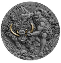 Load image into Gallery viewer, 2020 Niue 2 oz ERYMANTHIAN BOAR – TWELVE LABOURS OF HERCULES Silver Coin | Zion Metals