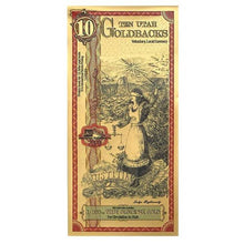 Load image into Gallery viewer, 10 Utah Goldback (2019) - Aurum Gold Note (24k) | Zion Metals