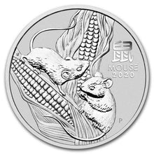 Load image into Gallery viewer, 2020 Australia 1 oz Silver Lunar Mouse BU Series III | Zion Metals