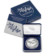 Load image into Gallery viewer, 2020 End of World War II 75th Anniversary 1oz Proof Silver Medal Eagle | Zion Metals