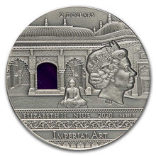 Load image into Gallery viewer, 2020 Niue 2 oz Silver Antique India Imperial Art Coin | Zion Metals