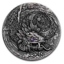 Load image into Gallery viewer, 2020 Niue AZTEC Dragon 2 oz Silver Antique Coin | Zion Metals