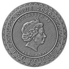 Load image into Gallery viewer, 2020 Niue ItGoddesses Nyai Roro Kidul 2 oz Silver Antique Coin | Zion Metals