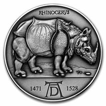 Load image into Gallery viewer, 2021 Cameroon 2 oz Silver Albrecht Dürer: Rhinoceros | Zion Metals