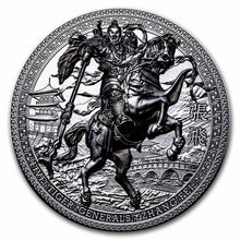 Load image into Gallery viewer, 2021 Niue 3 oz Silver Five Tiger Generals Zhang Fei | Zion Metals