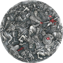 Load image into Gallery viewer, 2021 Niue 2 oz Antique Silver Great Commanders Genghis Khan | Zion Metals