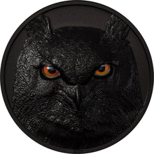 Load image into Gallery viewer, 2021 Palau $10 Hunters by Night Eagle Owl 2 oz .999 Silver Coin | Zion Metals