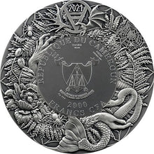 Load image into Gallery viewer, 2021 Cameroon Slavic Beastiary Rusalka 3 oz Antique High Relief Silver Coin | Zion Metals