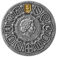 Load image into Gallery viewer, 2021 Niue Camelot - Arthur Pendragon silver coin 2 oz | Zion Metals