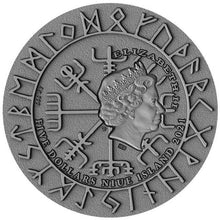Load image into Gallery viewer, 2021 Niue Freydis Eiríksdóttir VIKINGS 2oz Antique Finish Silver Coin | Zion Metals