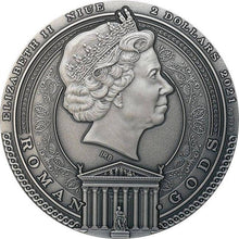 Load image into Gallery viewer, 2021 Niue 2 oz Silver Antique MARS ROMAN GODS Coin | Zion Metals