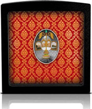 Load image into Gallery viewer, 2021 Niue $1 Egg with Revolving Miniatures - Imperial Faberge Eggs Proof Silver Coin | Zion Metals