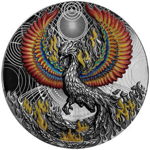 Load image into Gallery viewer, 2021 Niue PHOENIX 2 oz Silver High Relief Color Antique Coin | Zion Metals