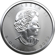 Load image into Gallery viewer, 2022 Canadian 1 oz Silver Maple Leaf Coin BU | Zion Metals