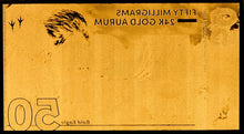 Load image into Gallery viewer, 2022 50mg 999 Fine Gold North American Bald Eagle Aurum 24K 0.05 Gram Note | Zion Metals
