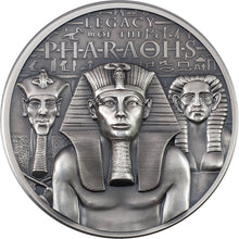 Load image into Gallery viewer, 2022 Cook Islands LEGACY OF THE PHARAOHS Antique 3 Oz Silver Coin | Zion Metals
