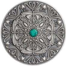 Load image into Gallery viewer, 2022 Fiji 3 oz Antique Finish Silver Mandala Art Nouveau | Zion Metals