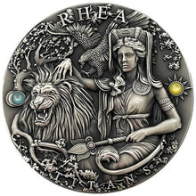 Load image into Gallery viewer, 2022 Niue RHEA Greek Titans 2 Oz Silver Coin 2$ | Zion Metals