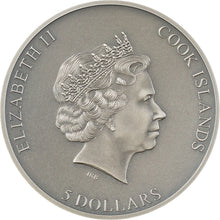 Load image into Gallery viewer, 2022 Cook Islands 1 oz Silver Untrapped Coin Antiqued .999 Fine Box & COA | Zion Metals