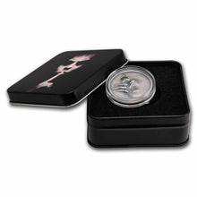 Load image into Gallery viewer, 2022 Cook Islands 1 oz Silver Untrapped Coin Antiqued .999 Fine Box & COA | Zion Metals