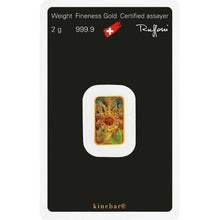 Load image into Gallery viewer, 2 gram Argor-Heraeus Kinebar Gold Bar | Zion Metals