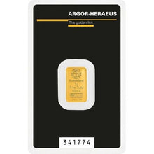 Load image into Gallery viewer, 2 gram Argor-Heraeus Kinebar Gold Bar | Zion Metals
