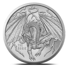Load image into Gallery viewer, 1 oz Silver World of Dragons Series The Norse Round | Zion Metals